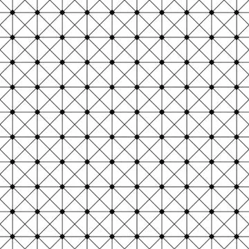 Seamless monochrome wire grid pattern design Stock Illustration
