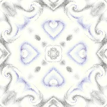 Seamless mosaic art pattern Illustrazione stock