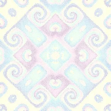 Seamless mosaic art pattern Stock Illustration