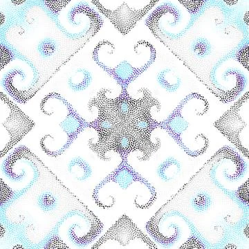 Seamless mosaic art pattern イラスト素材
