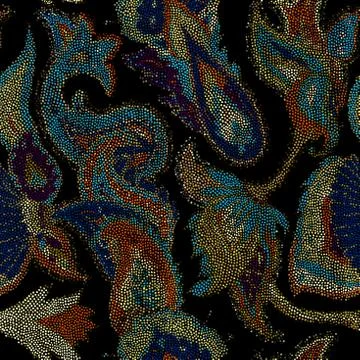 Seamless mosaic art pattern Stock Illustration