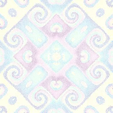 Seamless mosaic art pattern Illustrazione stock