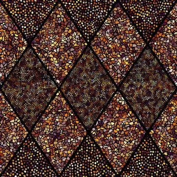 Seamless mosaic art pattern イラスト素材
