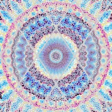 Seamless mosaic art pattern イラスト素材