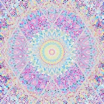 Seamless mosaic art pattern イラスト素材