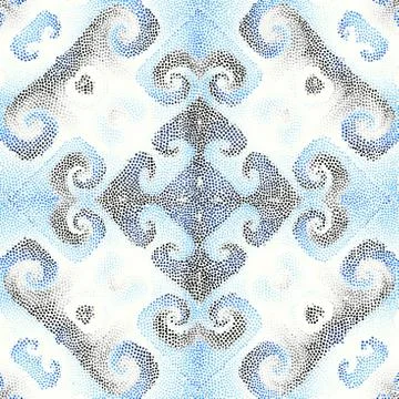 Seamless mosaic art pattern Stock Illustration