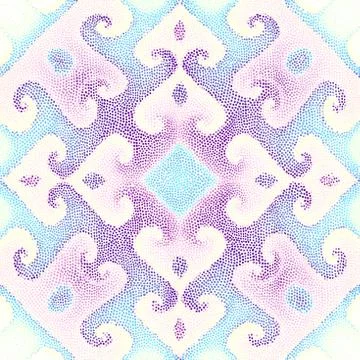 Seamless mosaic art pattern Illustrazione stock