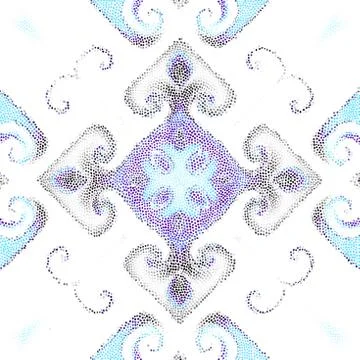 Seamless mosaic art pattern イラスト素材