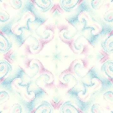 Seamless mosaic art pattern Illustrazione stock