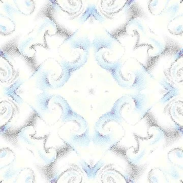 Seamless mosaic art pattern Stock Illustration