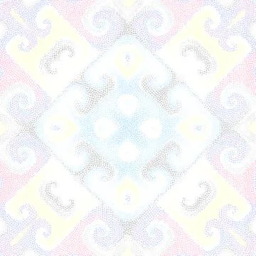 Seamless mosaic art pattern Illustrazione stock