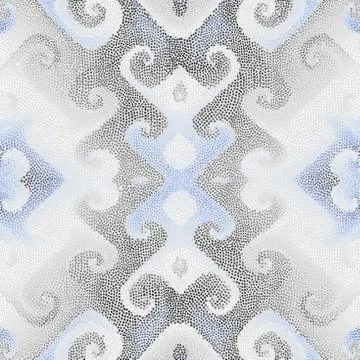 Seamless mosaic art pattern Illustrazione stock