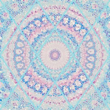 Seamless mosaic art pattern 库存插图