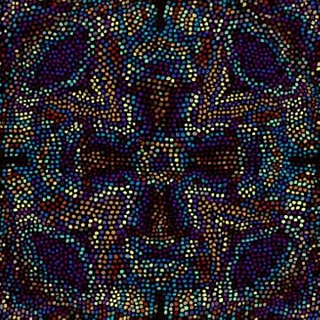 Seamless mosaic art pattern Stock Illustration