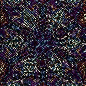 Seamless mosaic art pattern Stock Illustration
