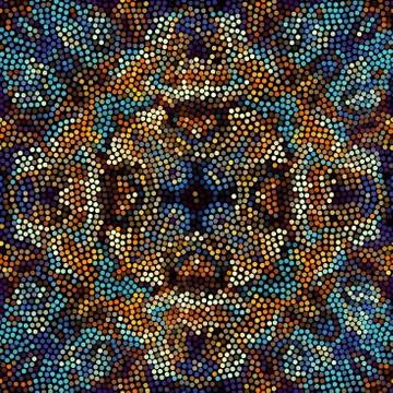 Seamless mosaic art pattern 스톡 일러스트