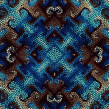 Seamless mosaic art pattern Stockillustratie