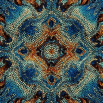Seamless mosaic art pattern 스톡 일러스트