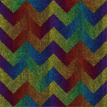 Seamless mosaic art pattern. Seamless vector image. Illustrazione stock
