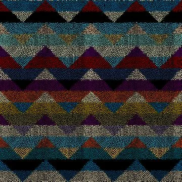 Seamless mosaic art pattern. Seamless vector image. Illustrazione stock