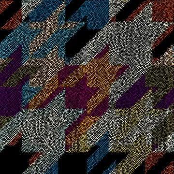 Seamless mosaic art pattern. Seamless vector image. Illustrazione stock