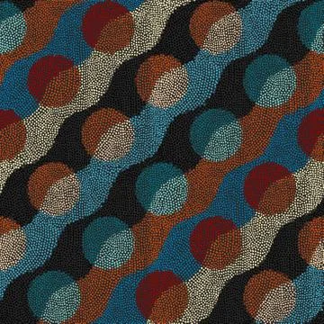 Seamless mosaic art pattern. Seamless vector image. Stock Illustration