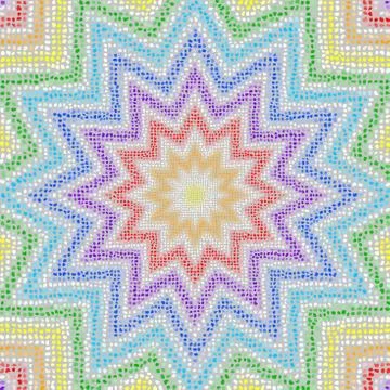 Seamless mosaic art pattern. Vector image. Polka dot. Stockillustratie