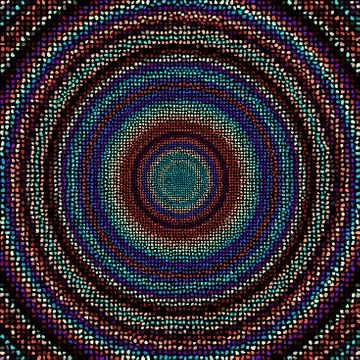 Seamless mosaic art pattern. Vector image. Polka dot. Illustrazione stock