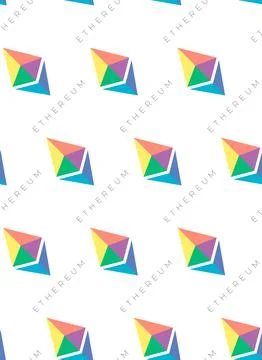 Seamless mosaic background pattern in the form of a symbol of the virtual Stock Illustration