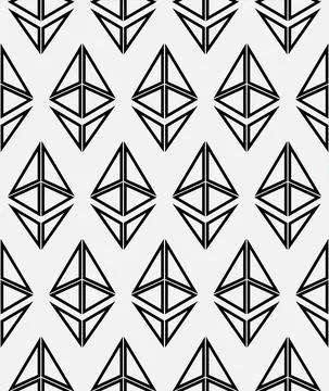 Seamless mosaic background pattern in the form of a symbol of the virtual Stock Illustration