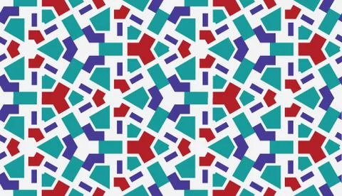 Seamless mosaic flat on a light background. Positive emotions. Stock Illustration