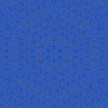Seamless mosaic pattern azure blue gray Illustrazione stock