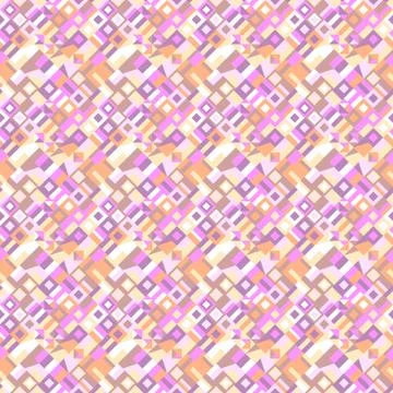 Seamless mosaic pattern background design - colorful vector graphic Stock Illustration