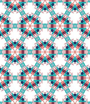 Seamless mosaic pattern flat light background Stock Illustration