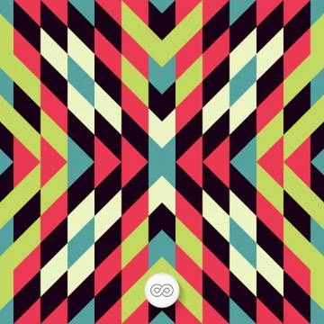 Seamless mosaic pattern. Geometric background. Vector Illustrati Stock Illustration