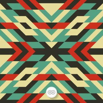 Seamless mosaic pattern. Geometric background Stock Illustration