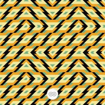 Seamless mosaic pattern. Geometric background Stock Illustration
