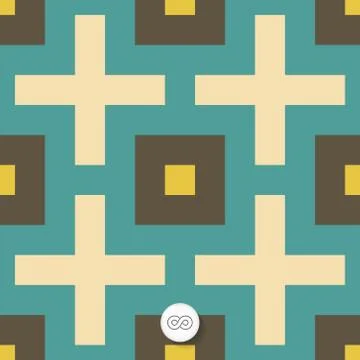 Seamless mosaic pattern. Geometric background Stock Illustration