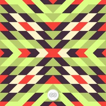 Seamless mosaic pattern. Geometric background Stock Illustration