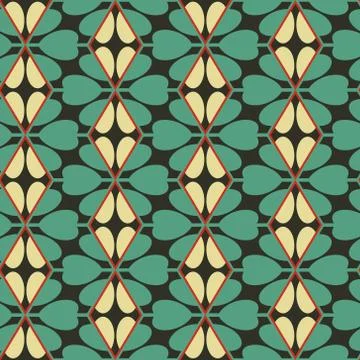 Seamless mosaic pattern. Geometric background. Vector Illustration. Stock Illustration