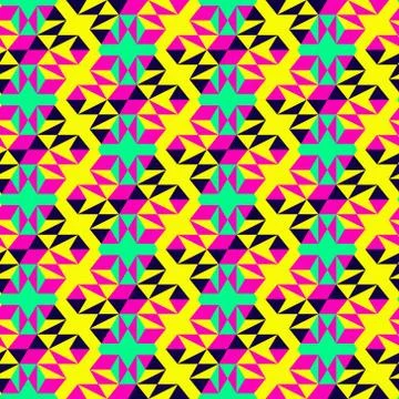 Seamless mosaic pattern. Geometric background. Vector Illustration. Stock Illustration