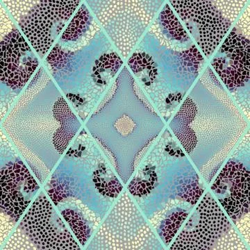 Seamless mosaic pattern 库存插图