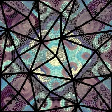 Seamless mosaic pattern Stock Illustration