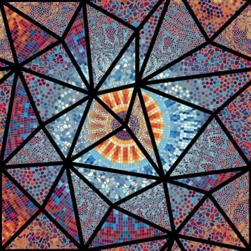 Seamless mosaic pattern Stock Illustration