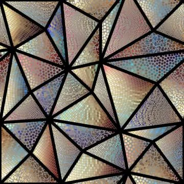 Seamless mosaic pattern Stock Illustration