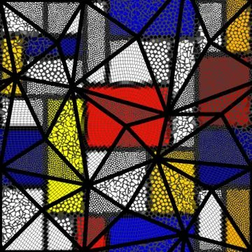 Seamless mosaic pattern Stock Illustration