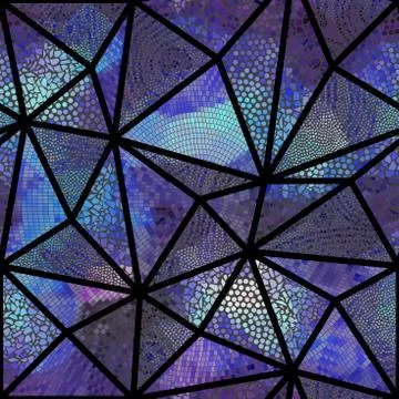 Seamless mosaic pattern Stock Illustration