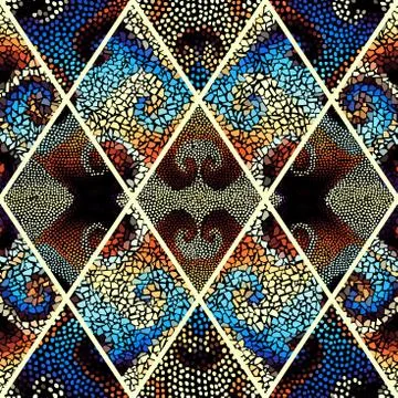 Seamless mosaic pattern イラスト素材