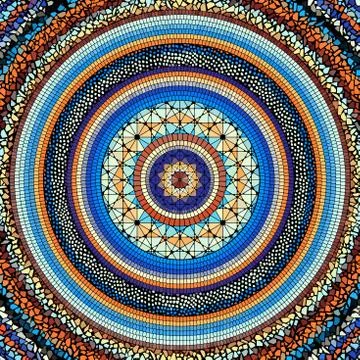 Seamless mosaic pattern イラスト素材