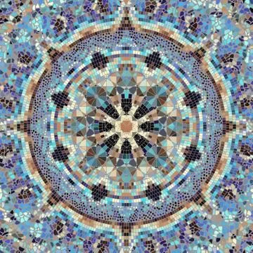 Seamless mosaic pattern Stock Illustration